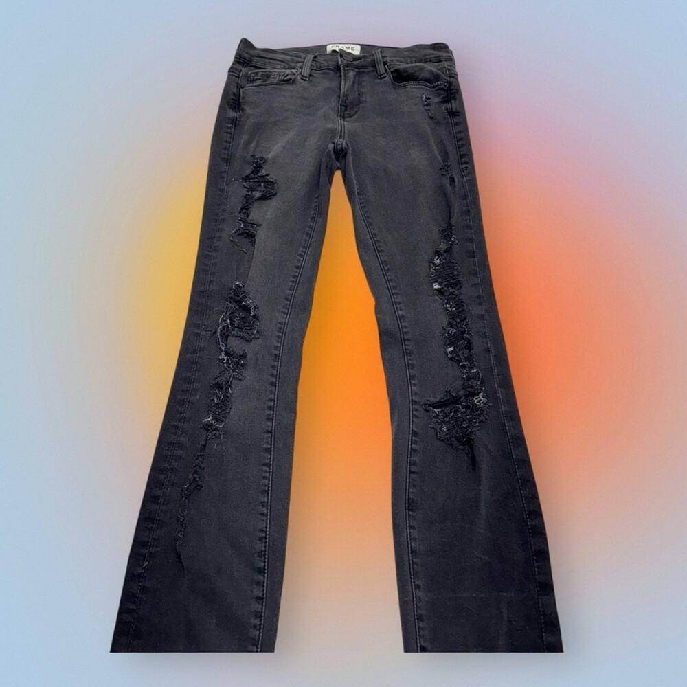 FRAME DENIM Women’s 26 Distressed Skinny Jeans - Picture 2 of 4